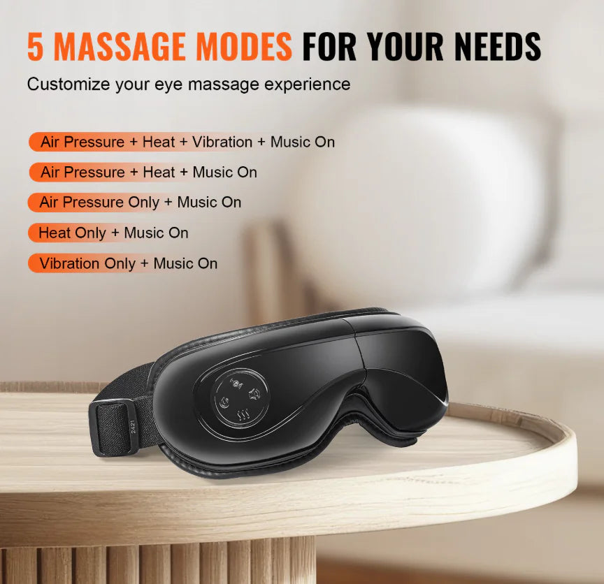 Heated Eye Massager with Bluetooth – Tech-Enhanced Relaxation On Demand