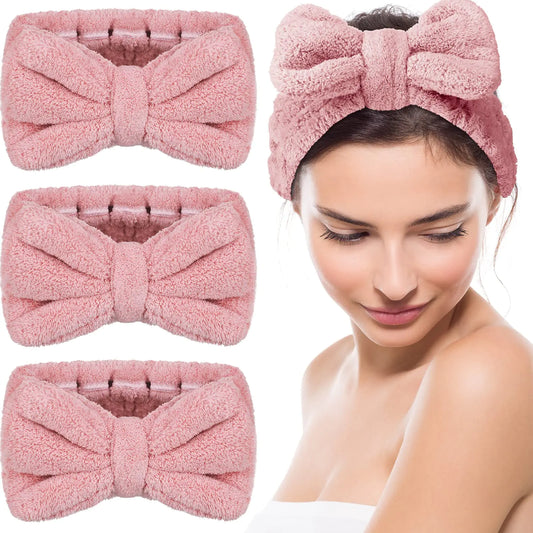 Microfiber Spa Headbands (Set of 3) – Cute Comfort for Self-Care Moments