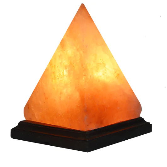 Pyramid Himalayan Crystal Salt Lamp – Natural Glow, Elevated Energy