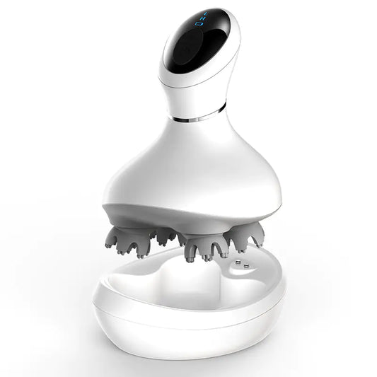 Electric Scalp Massager with Multi-Function Grip Tool