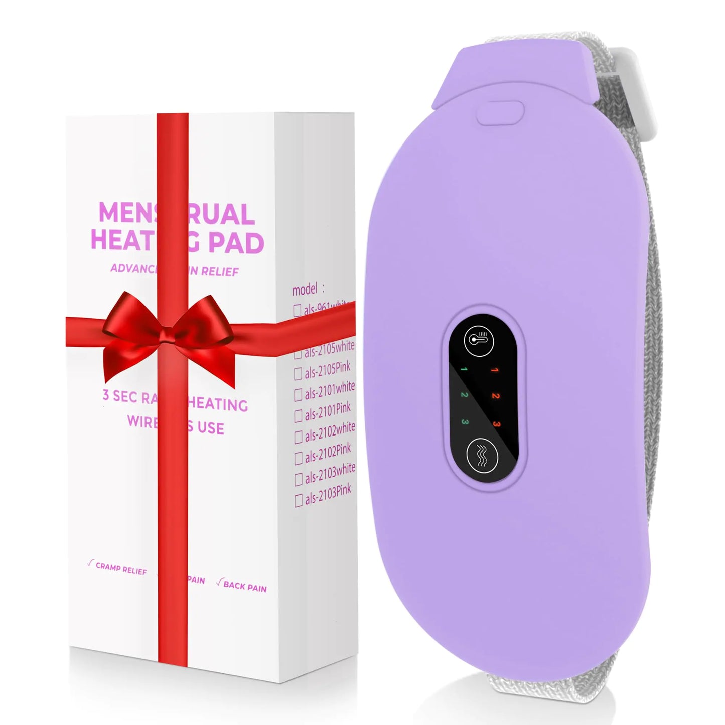 Cordless Heating Pad for Cramps – Fast Relief with Heat & Massage