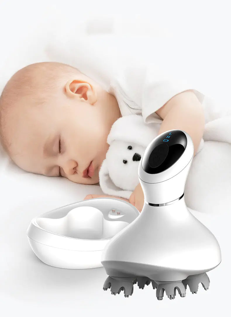 Electric Scalp Massager with Multi-Function Grip Tool