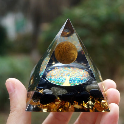 Tiger Eye Energy Pyramid