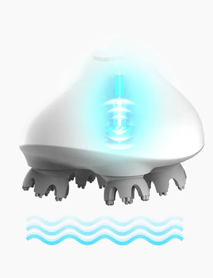 Electric Scalp Massager with Multi-Function Grip Tool